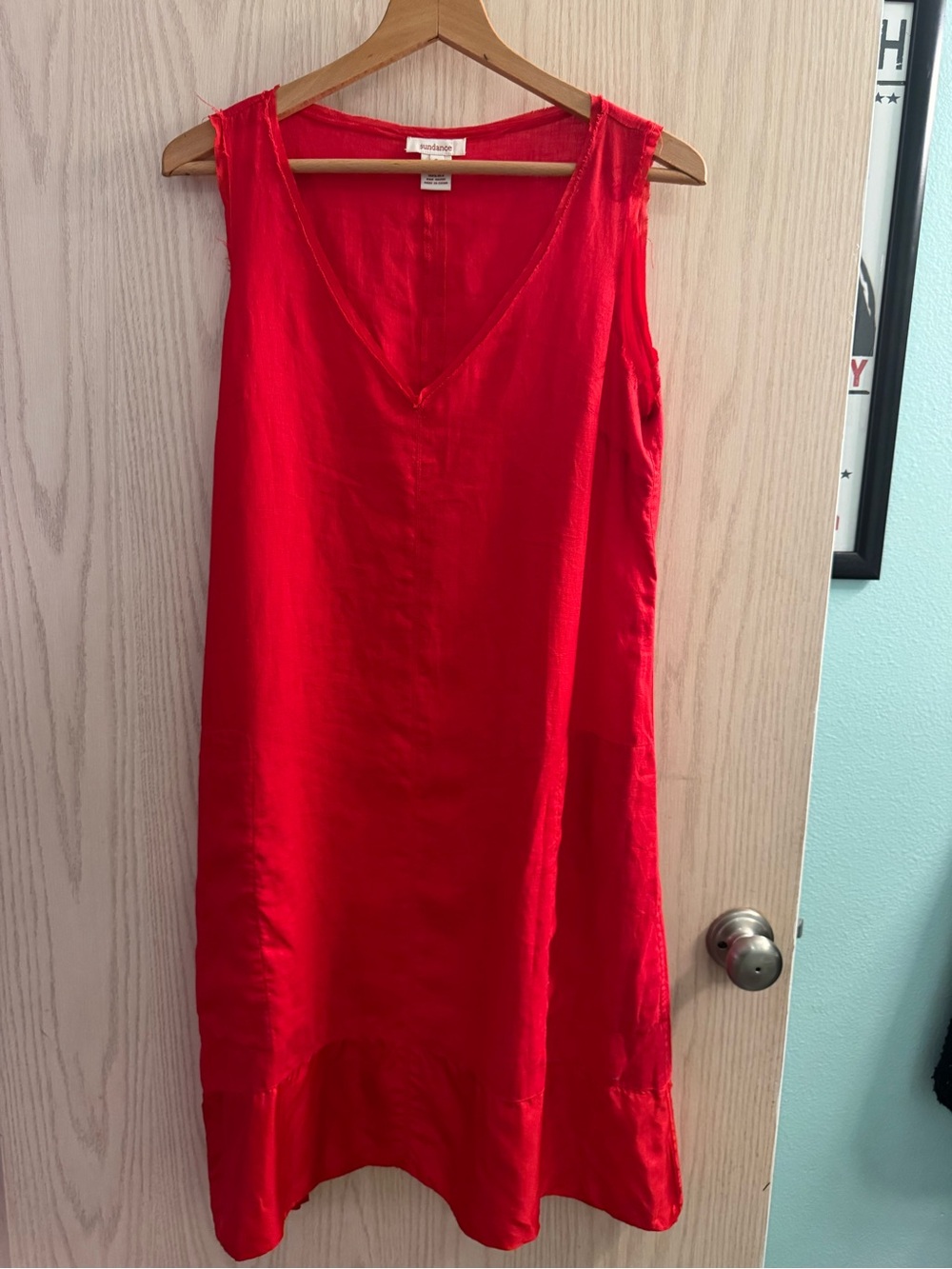 Sundance Red Sleeveless Midi Dress